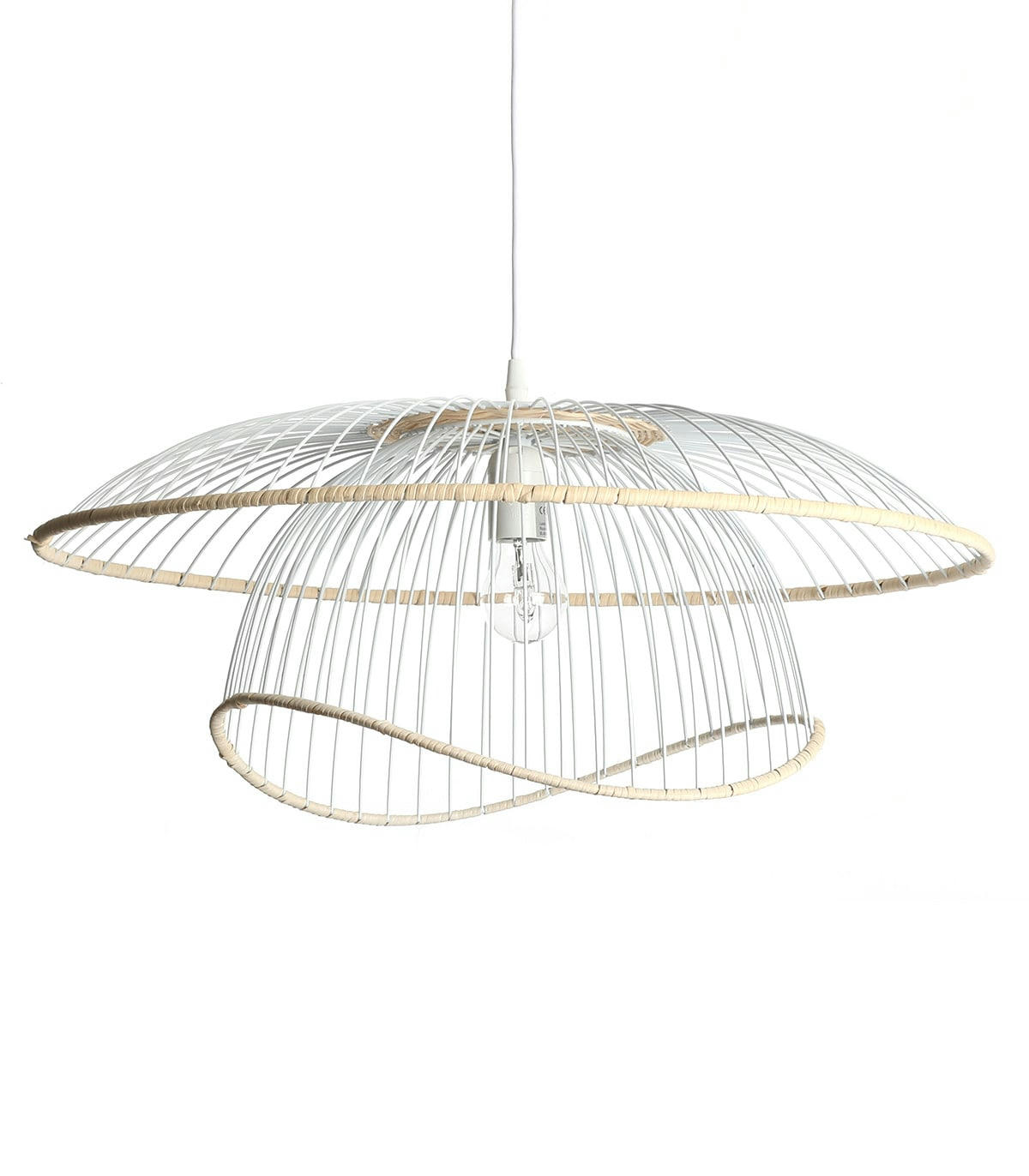FLORE - Suspension en métal blanc d. 60 cm