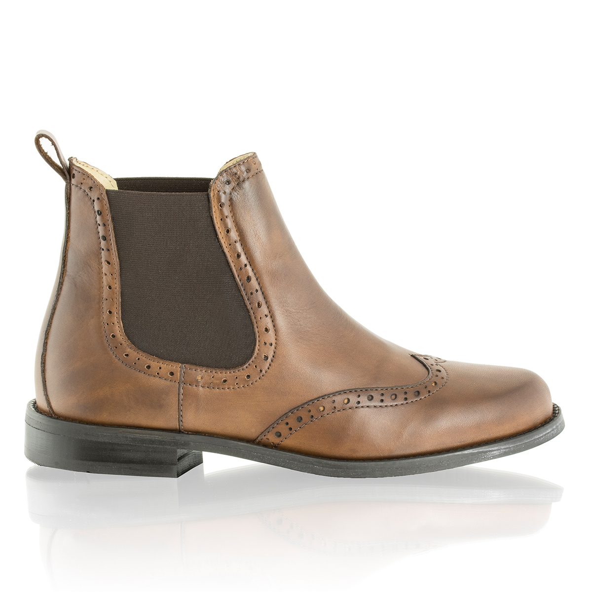 Russell & Bromley MORGAN Brogue Chelsea Boot