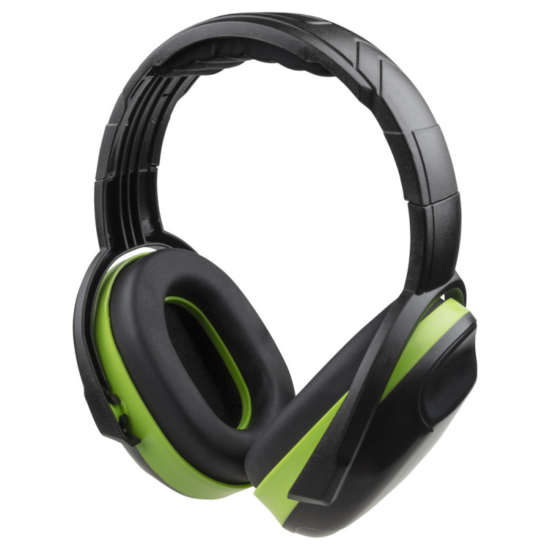 Casque anti-bruit Pro noir et vert 30 dB WOLFCRAFT