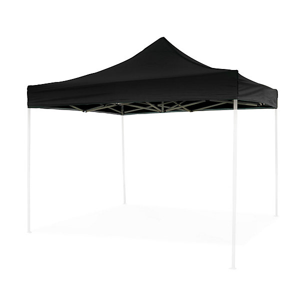 Bâche latérale noire imperméable de rechange 3x2m pour tonnelle pliante