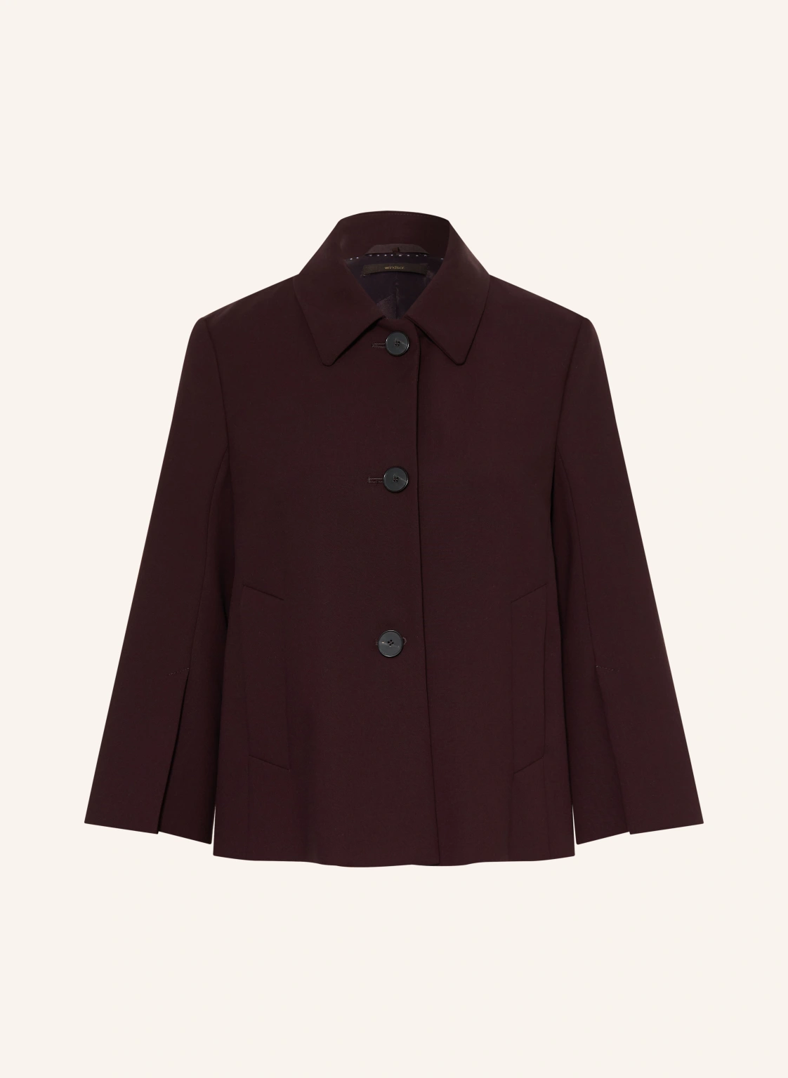 windsor. Kastenjacke aus Jersey mit 3/4-Arm
