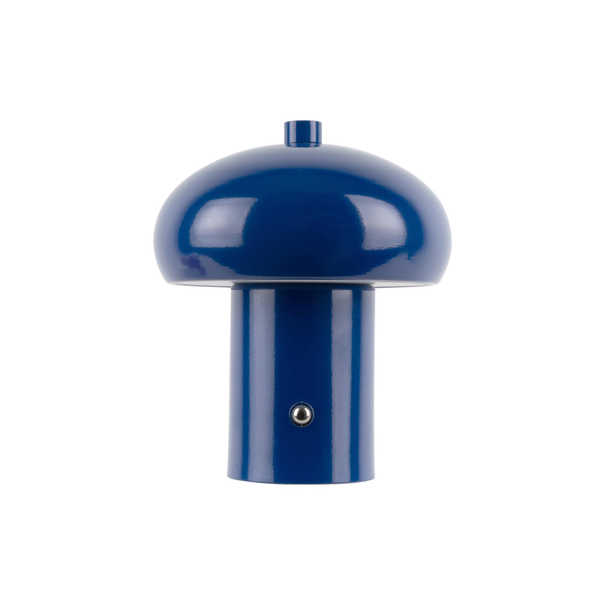Leitmotiv tafellamp Retro Seta LED - blauw - 12.5x12.5x15cm - Paddenstoellamp