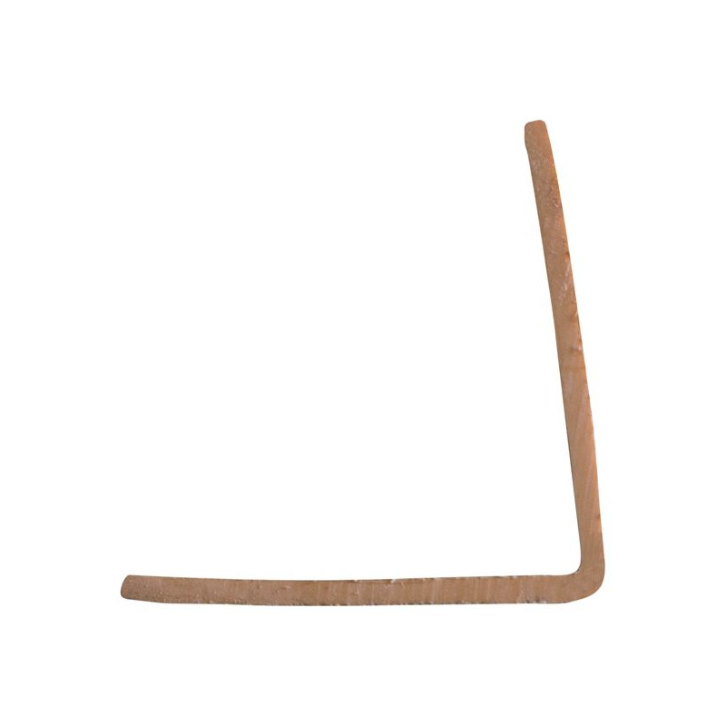Cornière d'angle en PVC chêne clair 260 x 1,5 x 1,5 cm