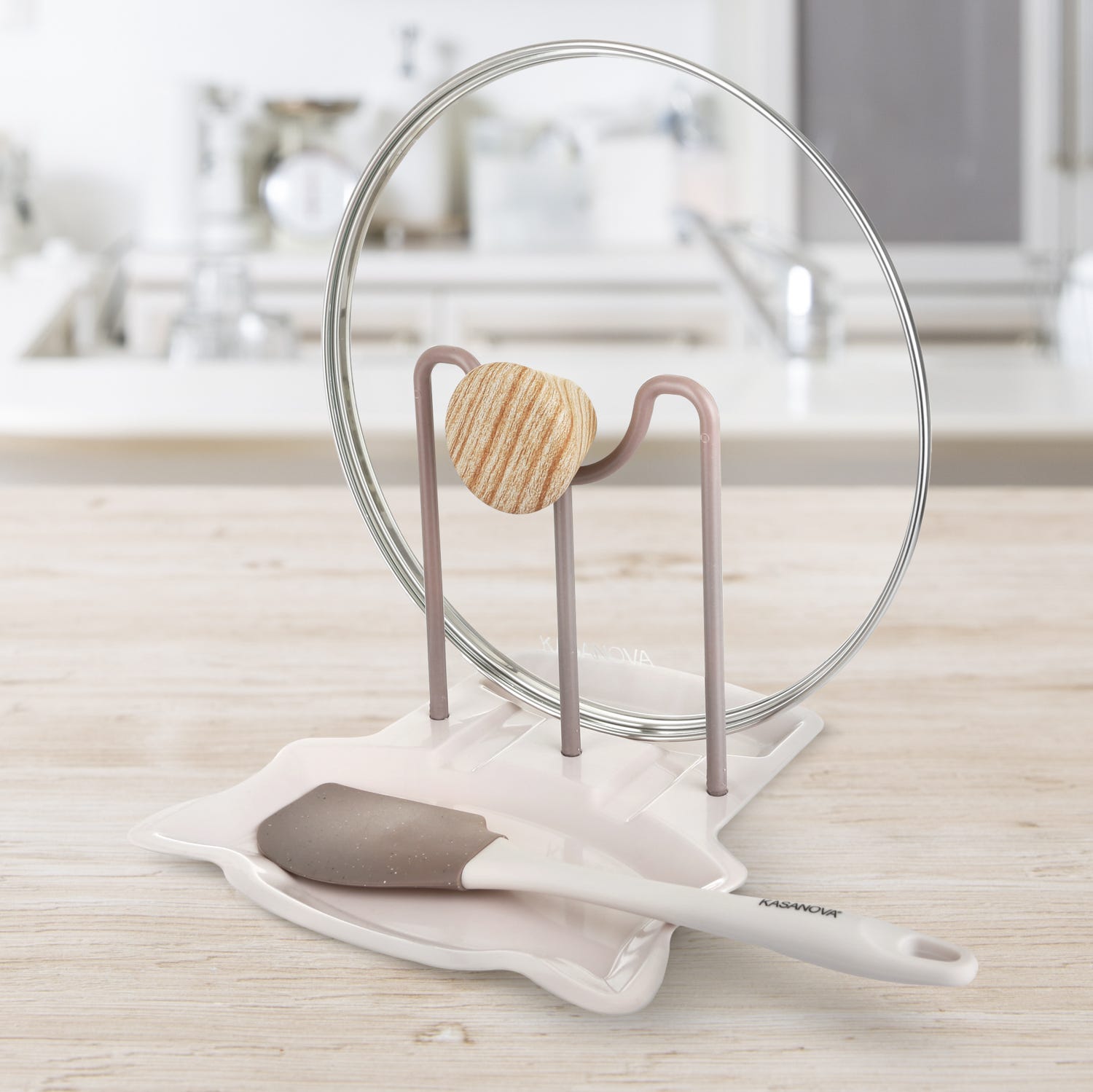 Poggiamestolo e coperchio crema in polipropilene