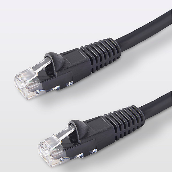 Câble RJ45 Mâle / Mâle Catégorie 5E noir Blyss, 3 m