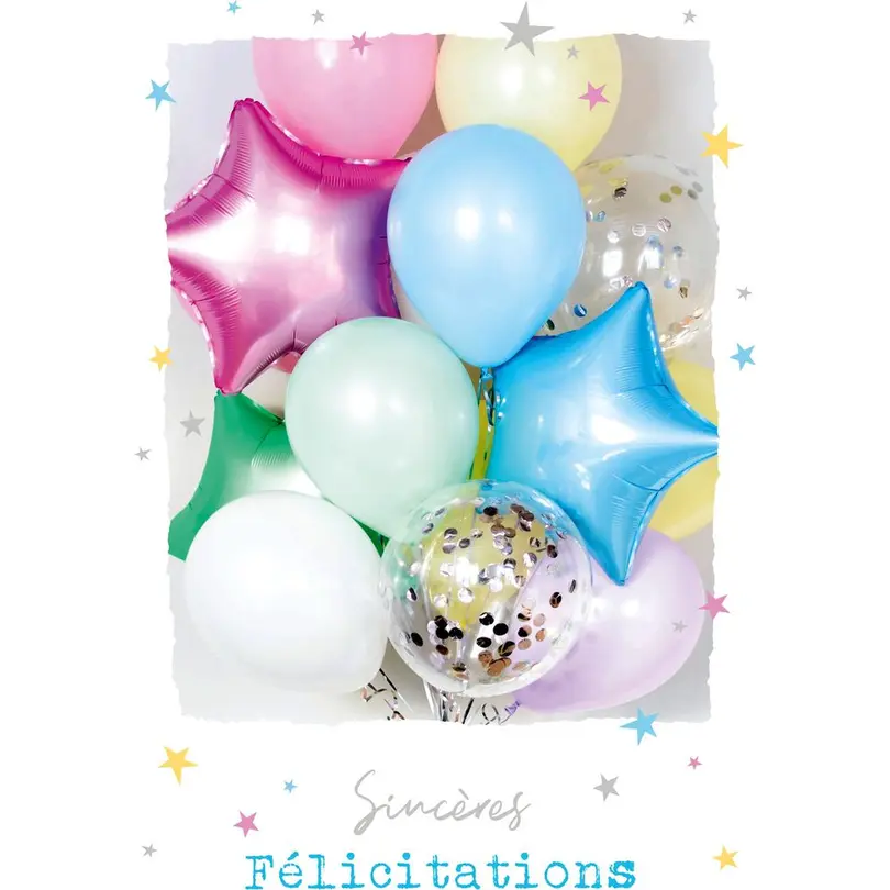 Geschenkkarte Ballons