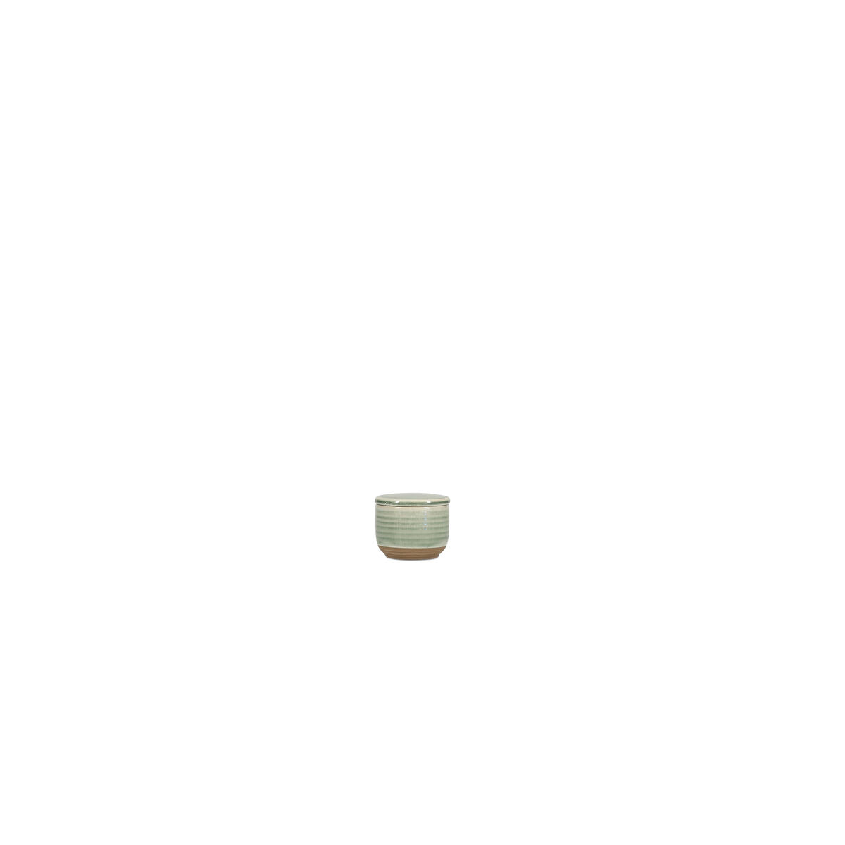Salt & Pepper - Suikerpot 7xH6cm met deksel groen Cameo