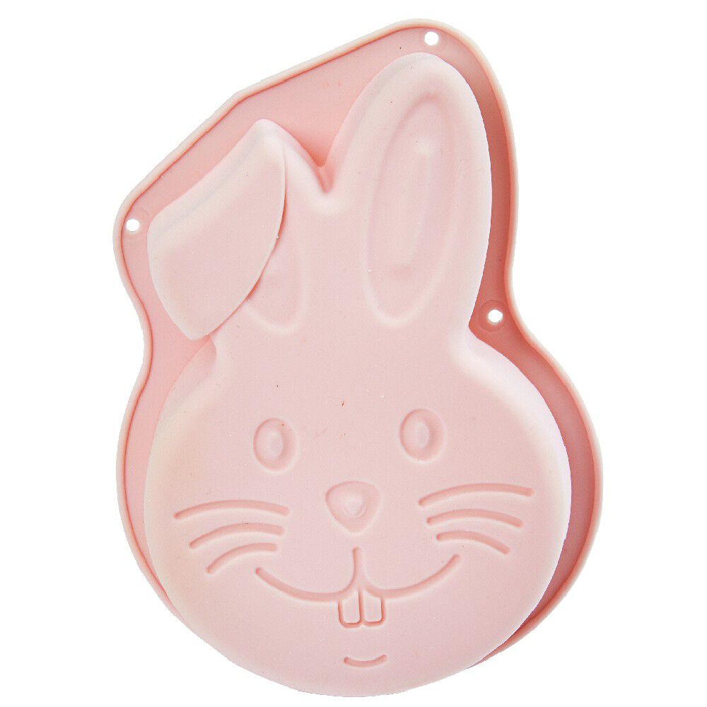 Moule chocolat silicone rose forme lapin