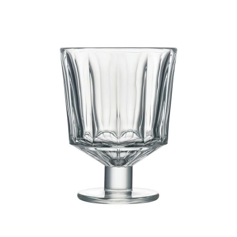 LOT DE 6 VERRES À PIED, CITY - Verre à pied mécanique  en verre transparent - lot de 6