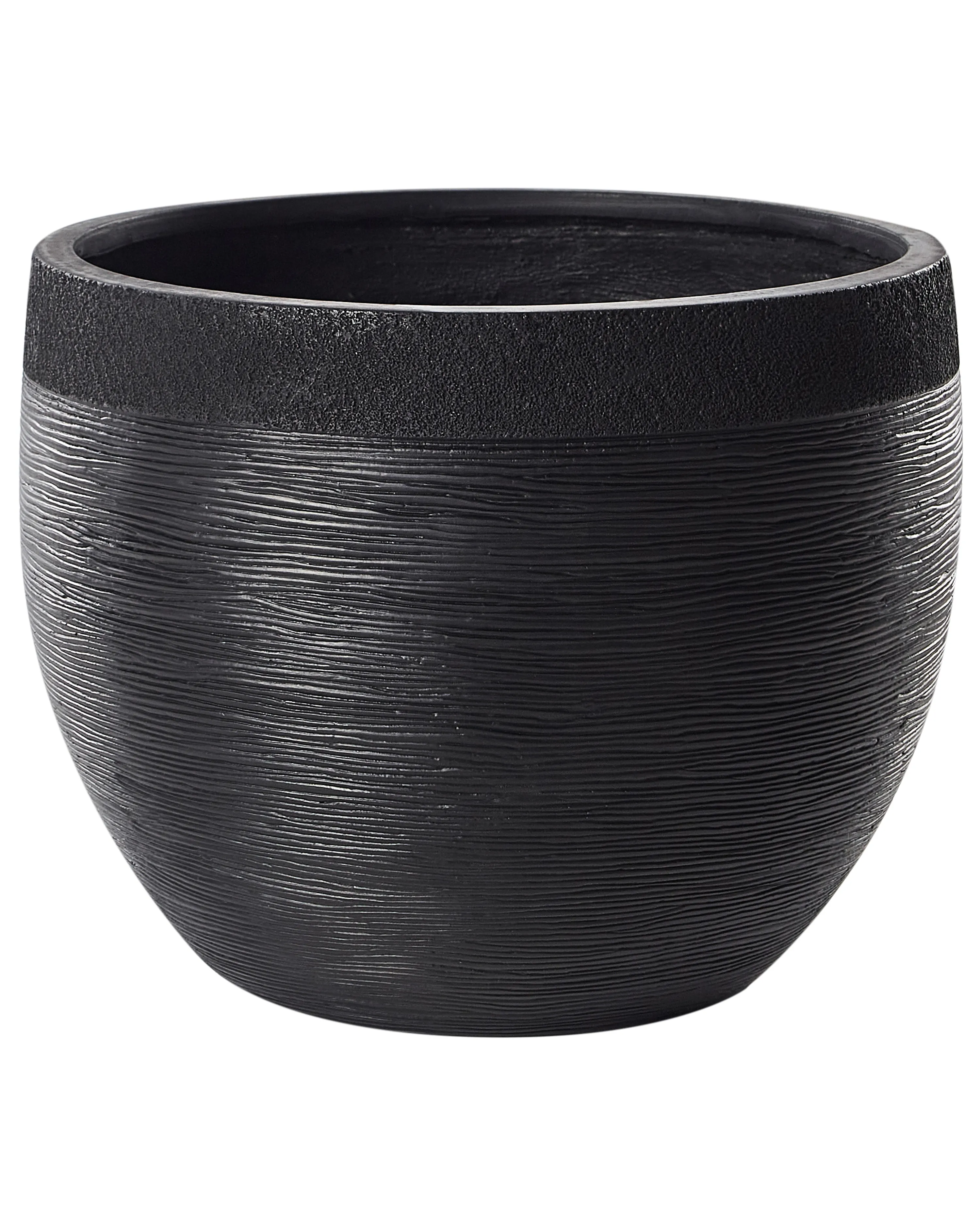 Plant Pot ZAKROS 50 cm Black