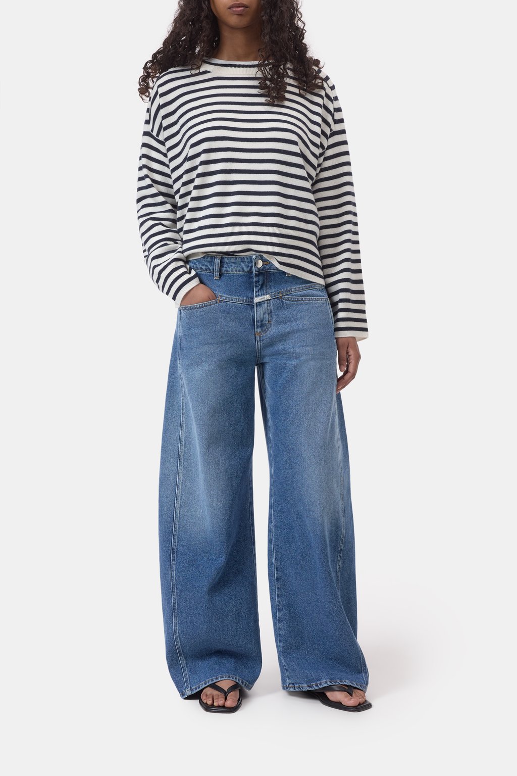Gestreifter Kaschmir-Pullover