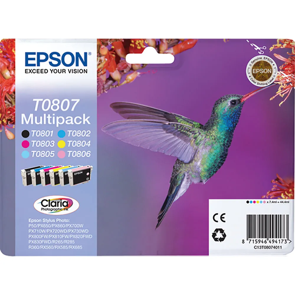 Epson Claria Multi Pack T 080 T 0807 ink cartridge