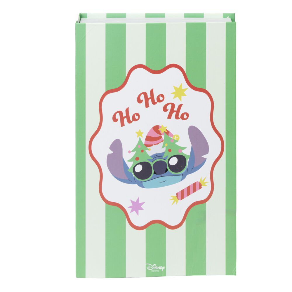 BoÎte livre de No&euml;l Disney Stitch 11xH29cm