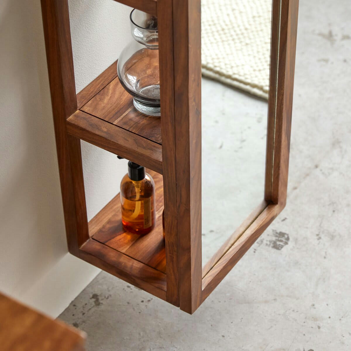 TWIG - Colonne droite en palissandre massif