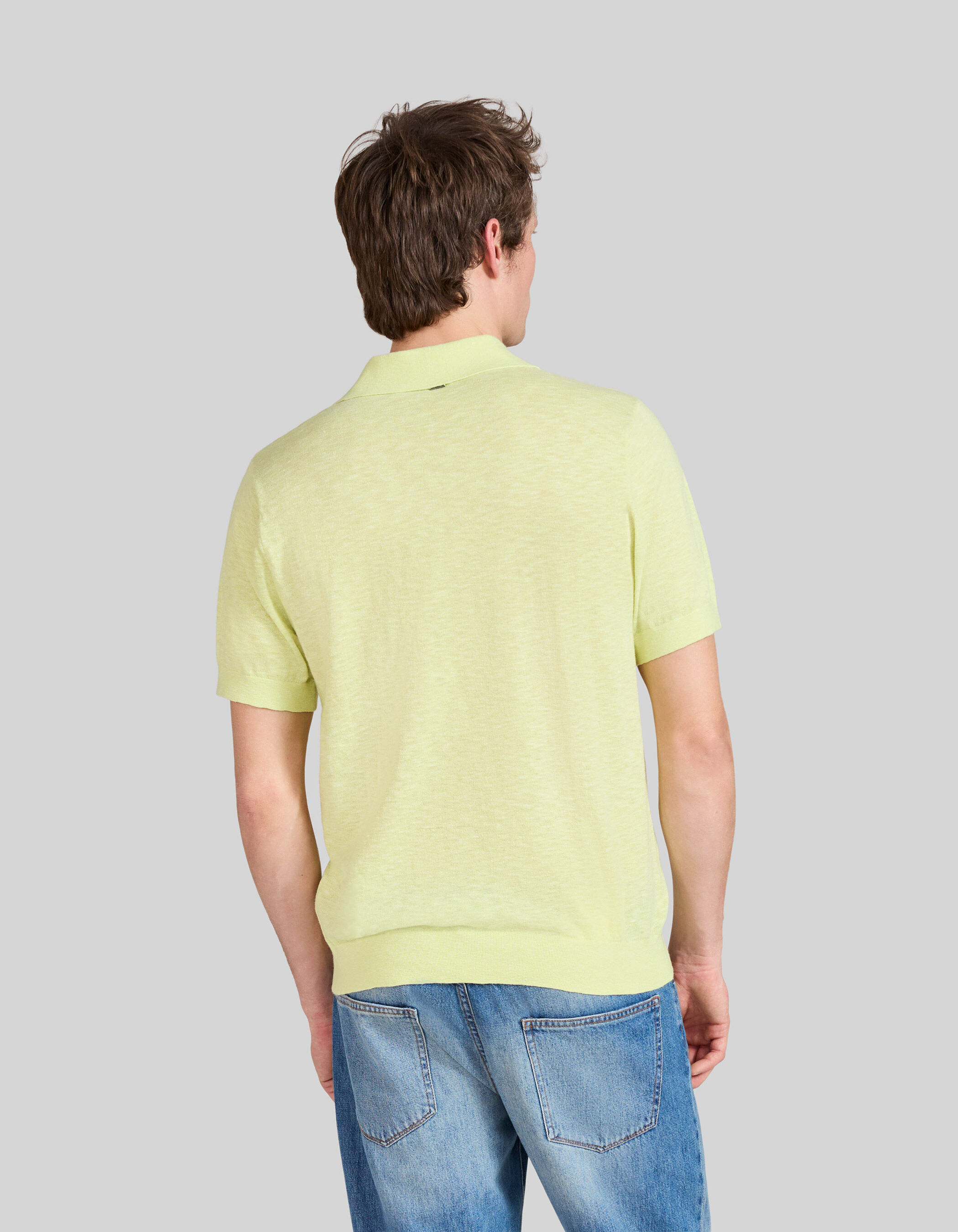 Polo ciel tricot léger Homme