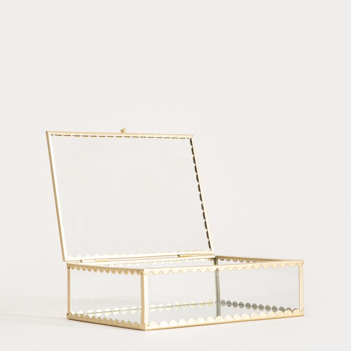 Szkatułka na biżuterię GRAZIA złota 18x13x5,5 cm