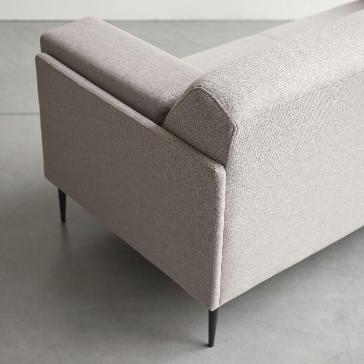 FINN - Canapé en tissu gris 3 places