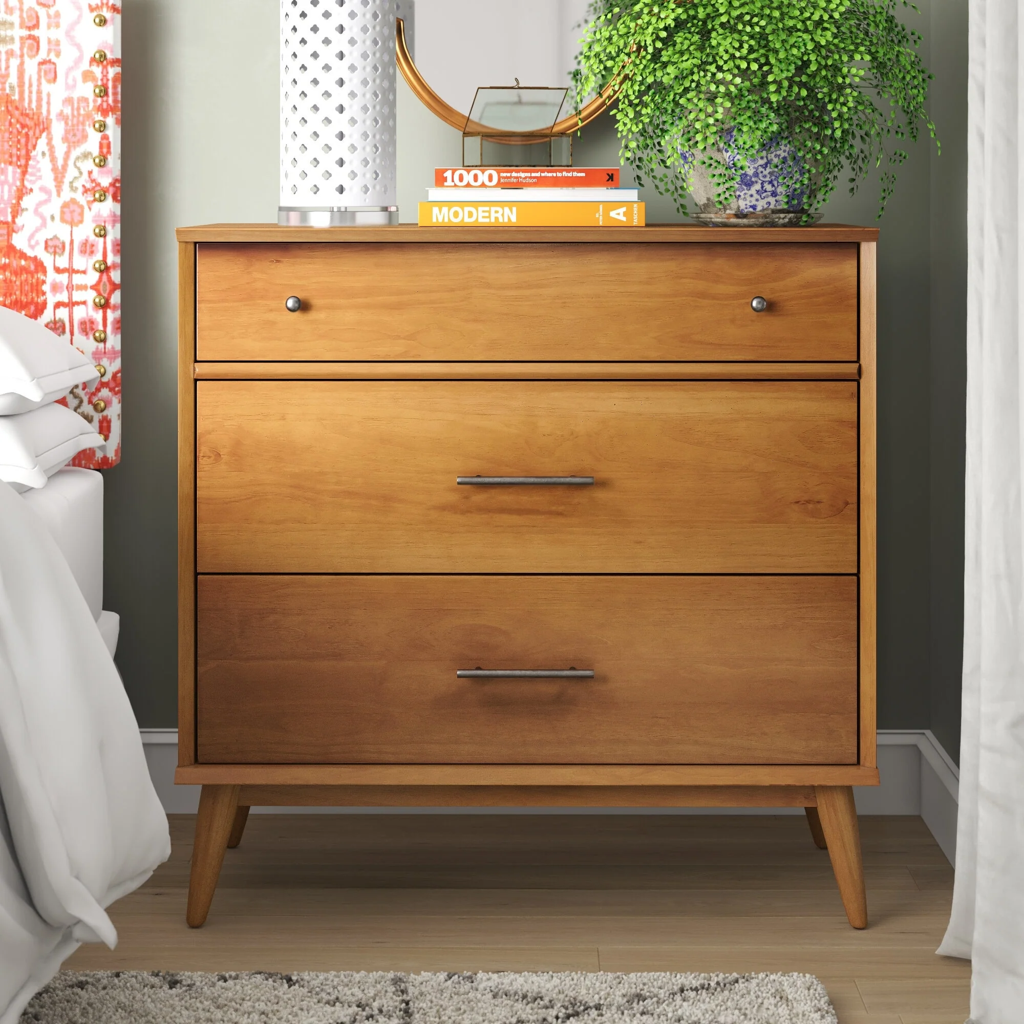Mid-Century Three Drawer Dresser