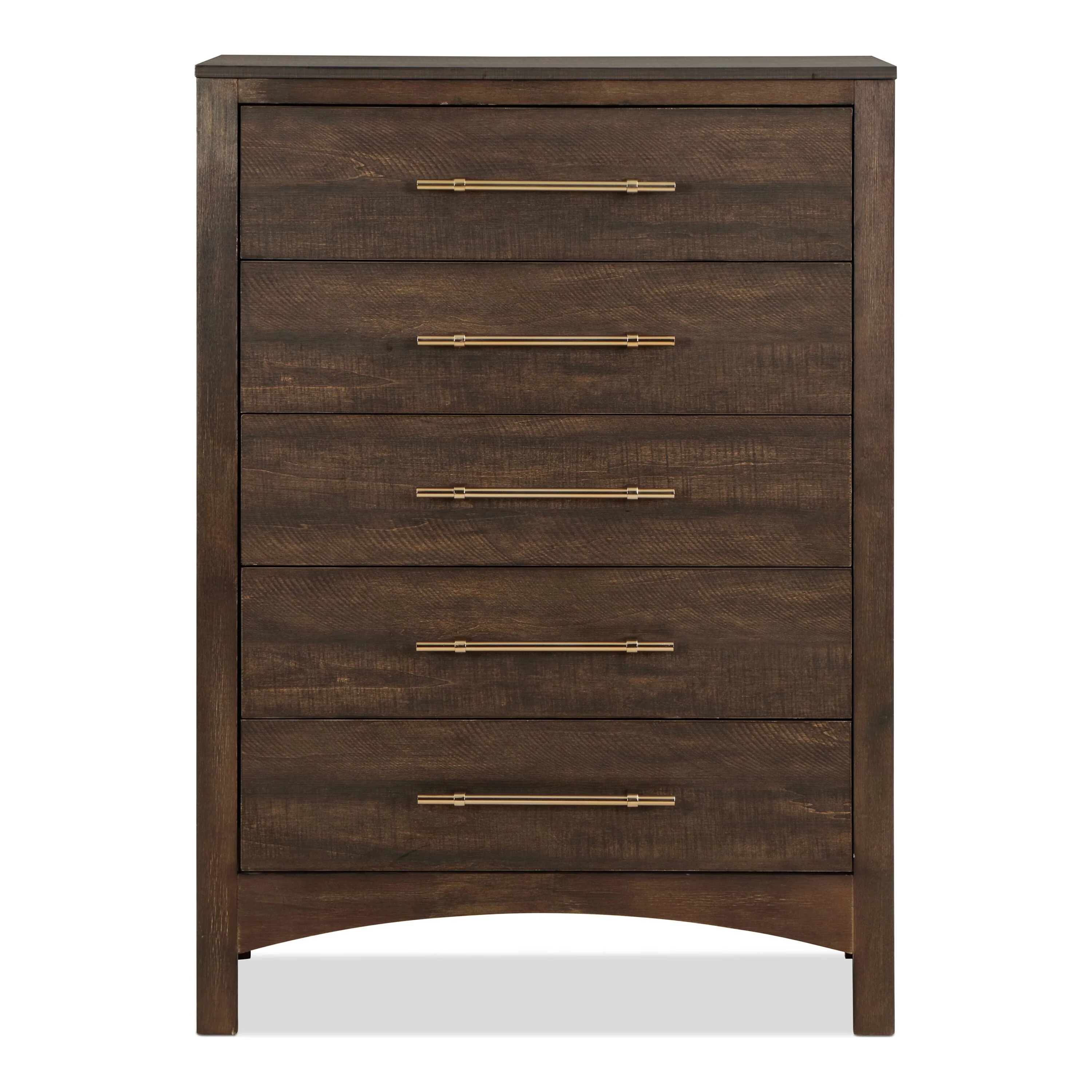 Malgan Traditional Walnut 5-Drawer Wood Vertical Dresser by Furniture of America
