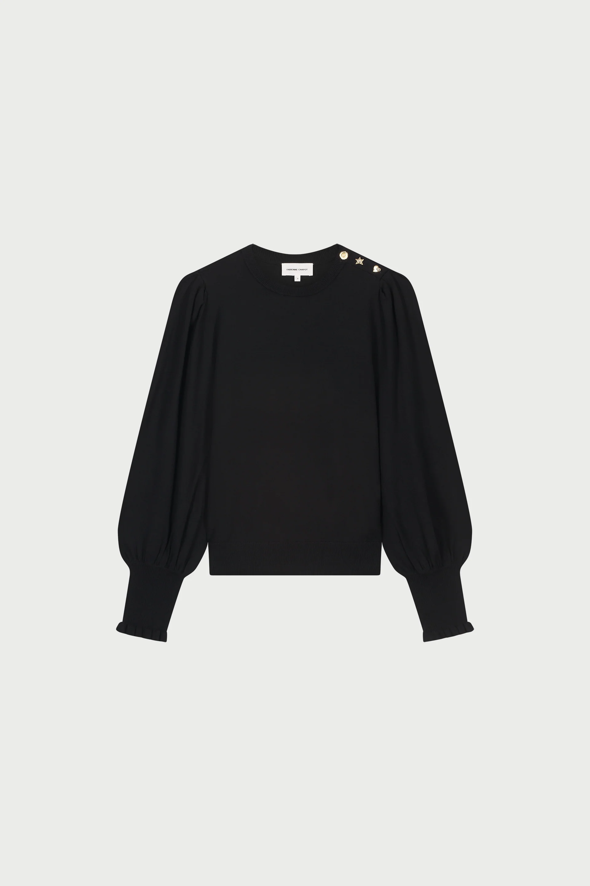 Molly Balloon Pullover | Black