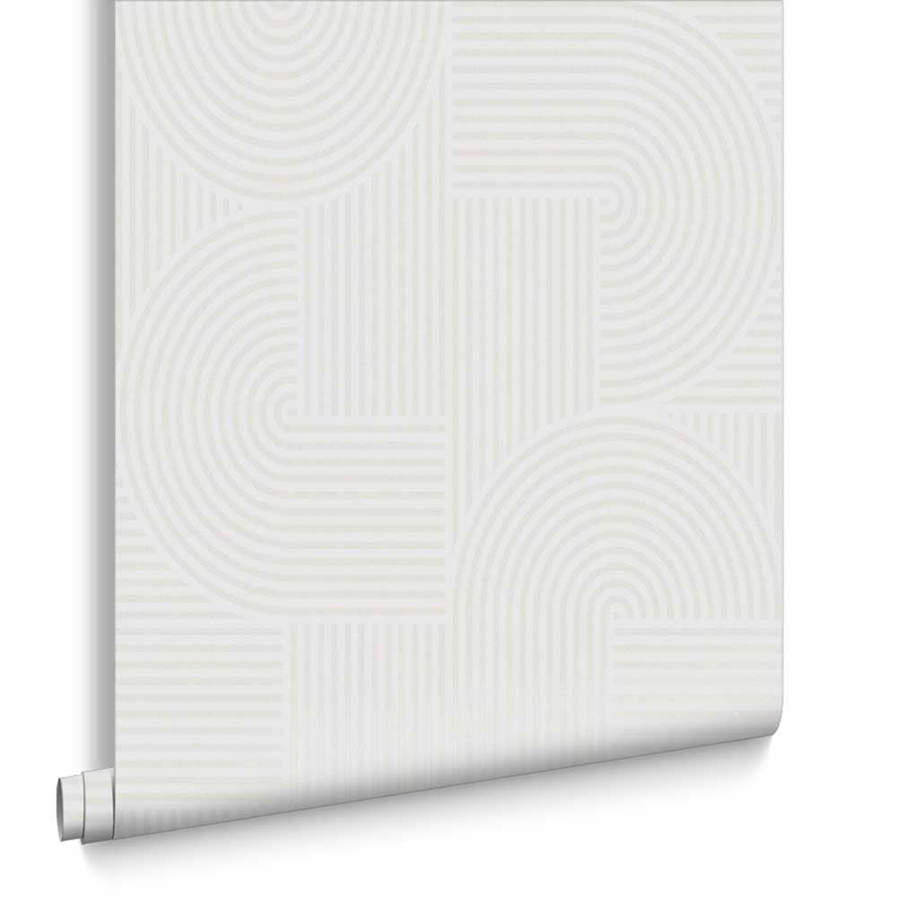 Graham & Brown Vliesbehang - Centra White - 10mx52cm
