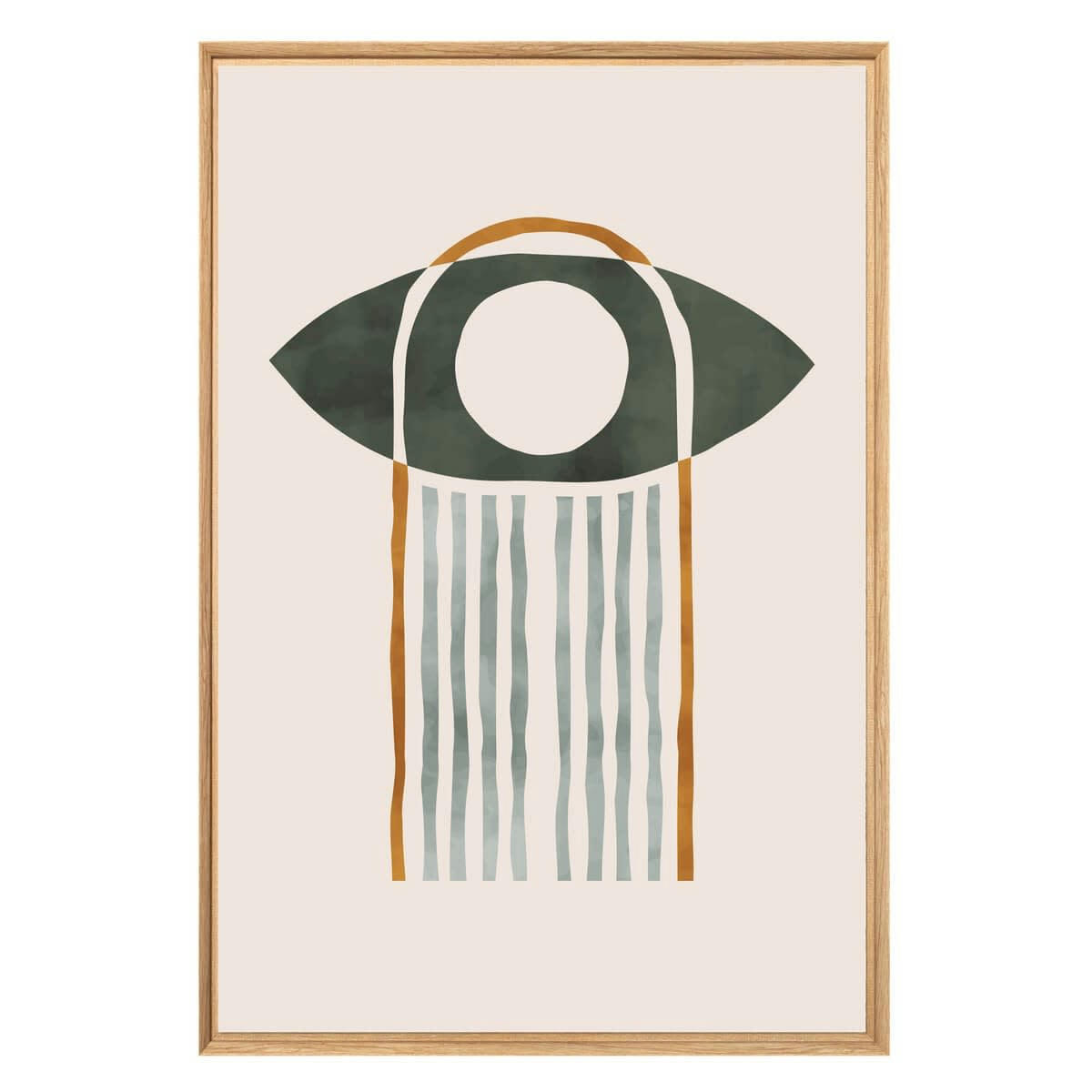 ABSTRAIT - Tableau mural encadré oeil abstrait 65x97 cm