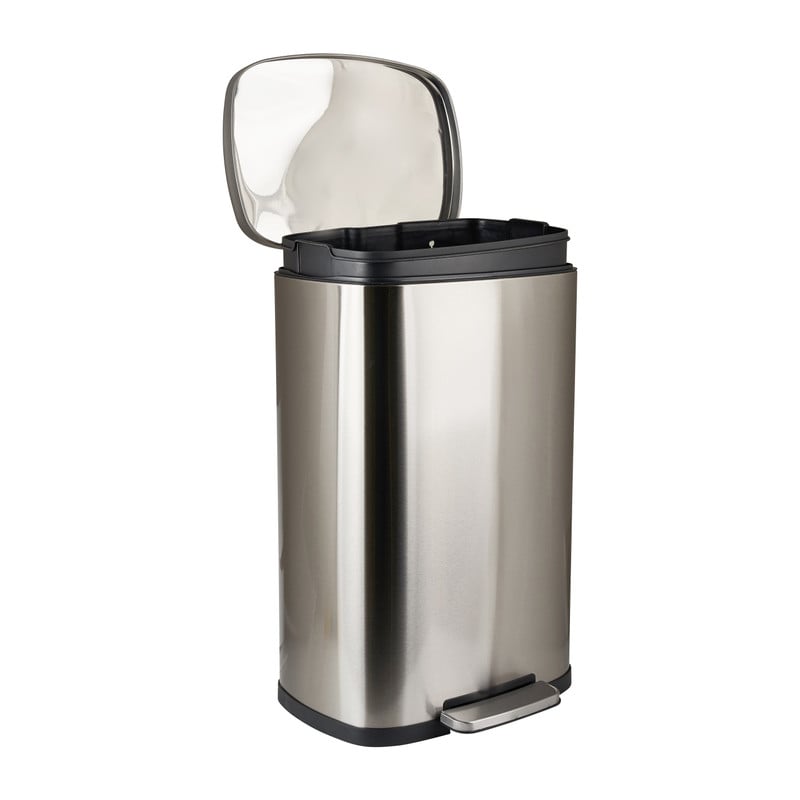 Pedaalemmer - zilver - 50 liter