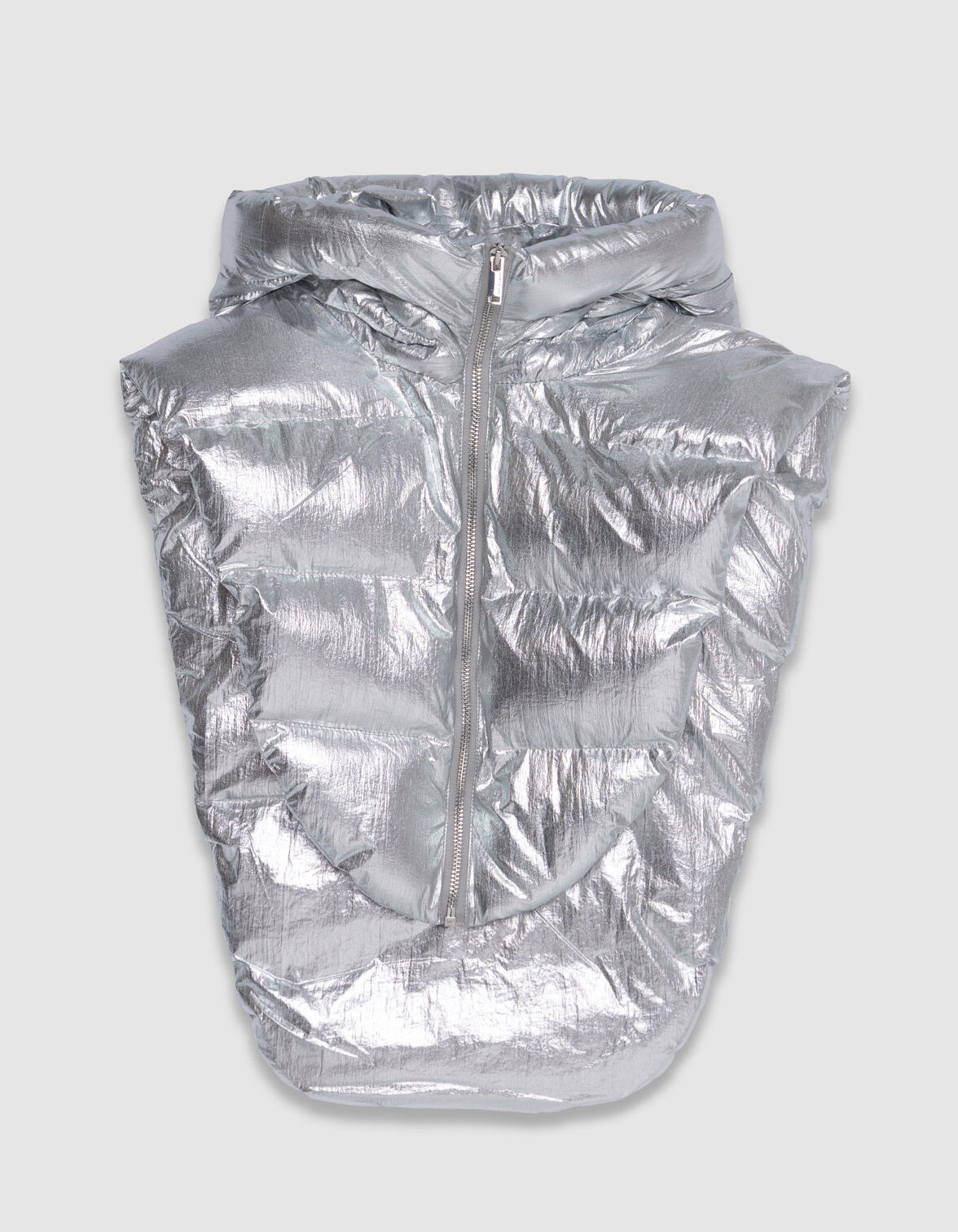 Capuche doudoune noire nylon matelassé Femme