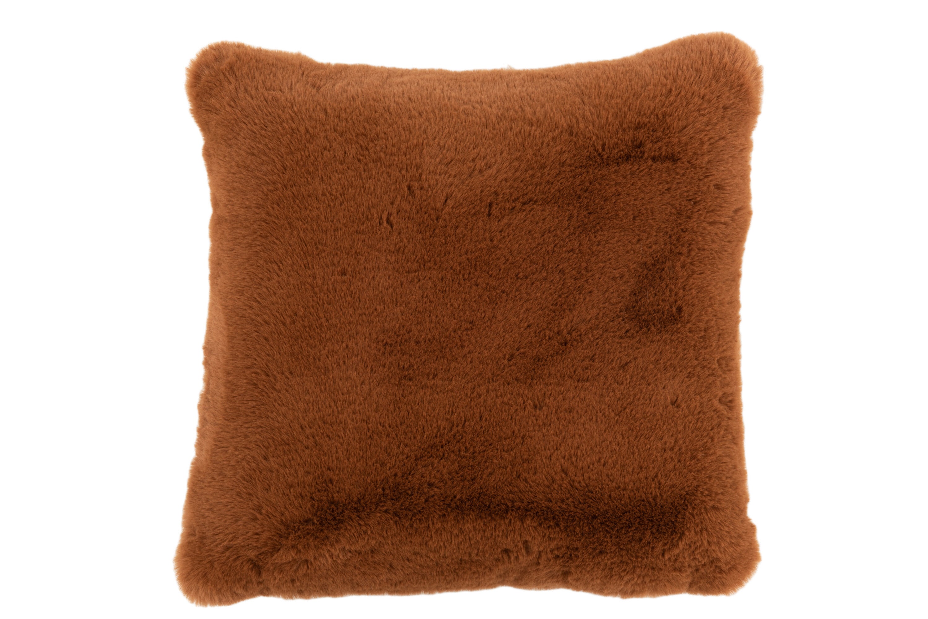 J-Line kussen Cutie – polyester – bruin