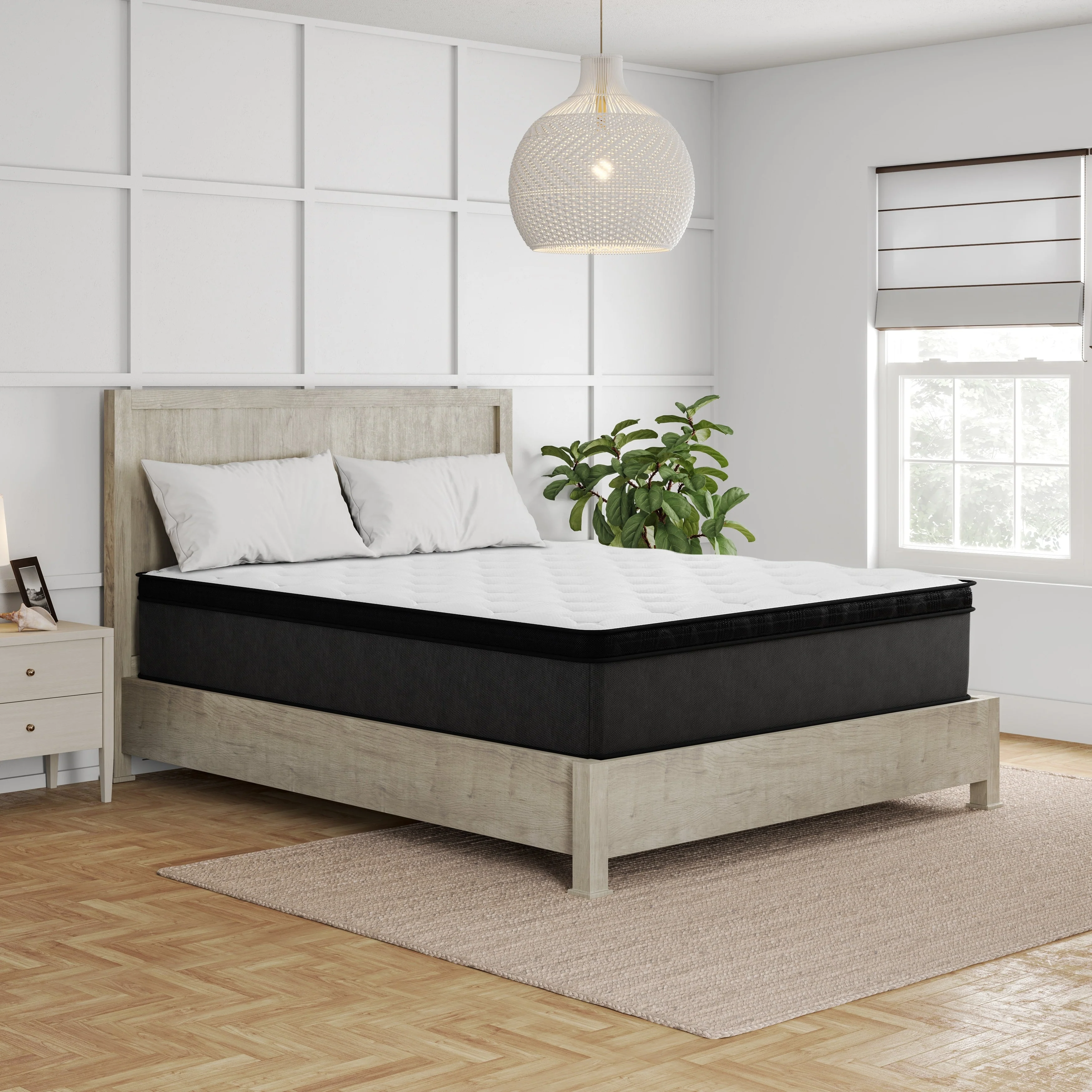 Amaris, 14-Inch, Cooling Copper Infused Memory Foam Euro Top Hybrid Mattress, CertiPUR US and Greenguard Gold Certified