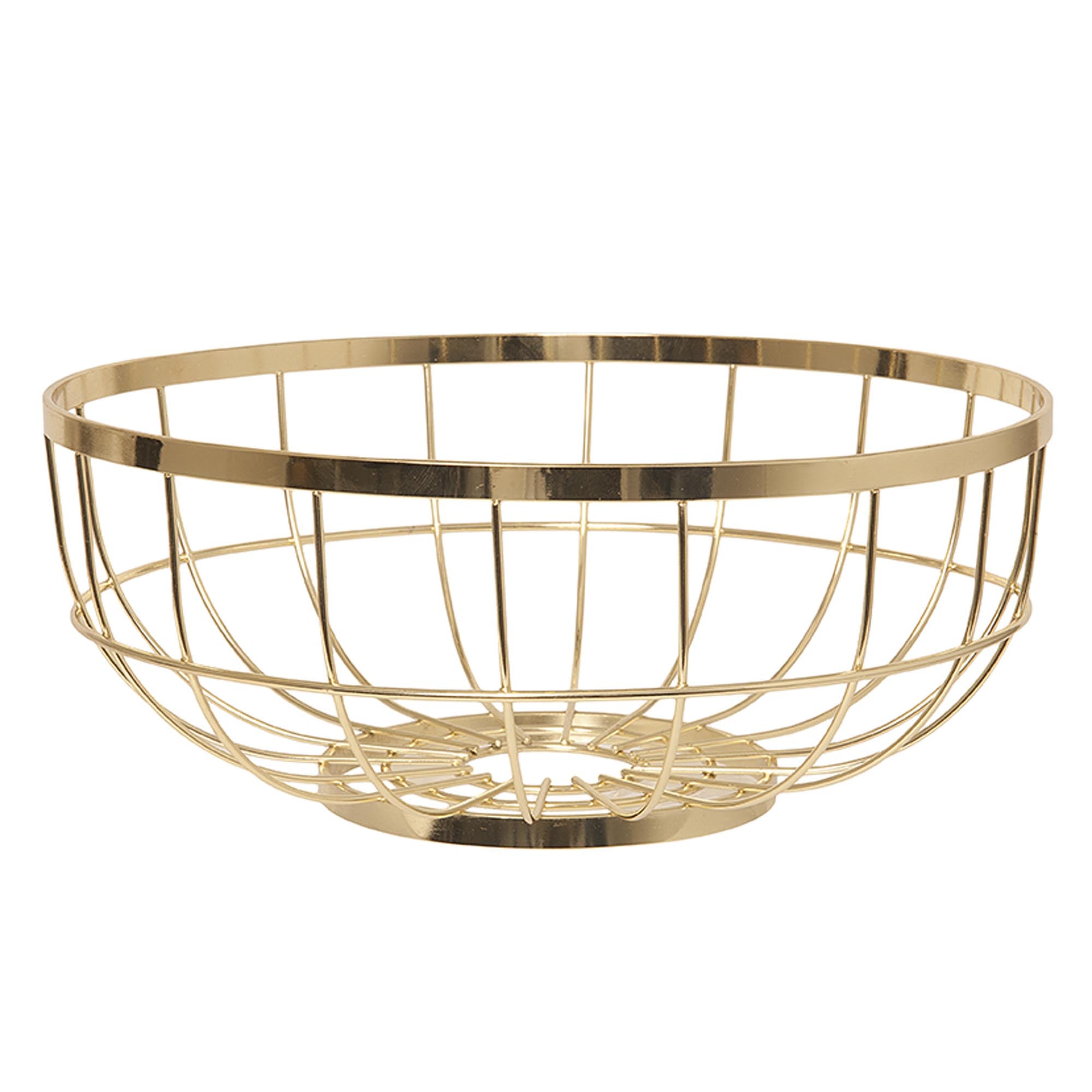 Present Time fruitschaal - goud - Ø28cm