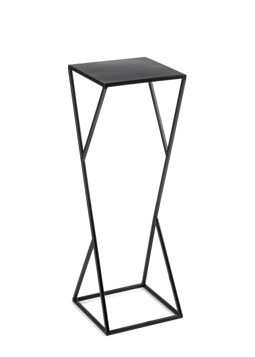 Kwietnik nowoczesny LOFT czarny 70 cm metalowy