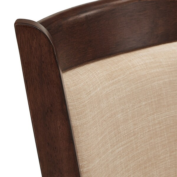 Verona Panel Back Linen Swivel 29-inch High Back Bar Stool by iNSPIRE Q Classic