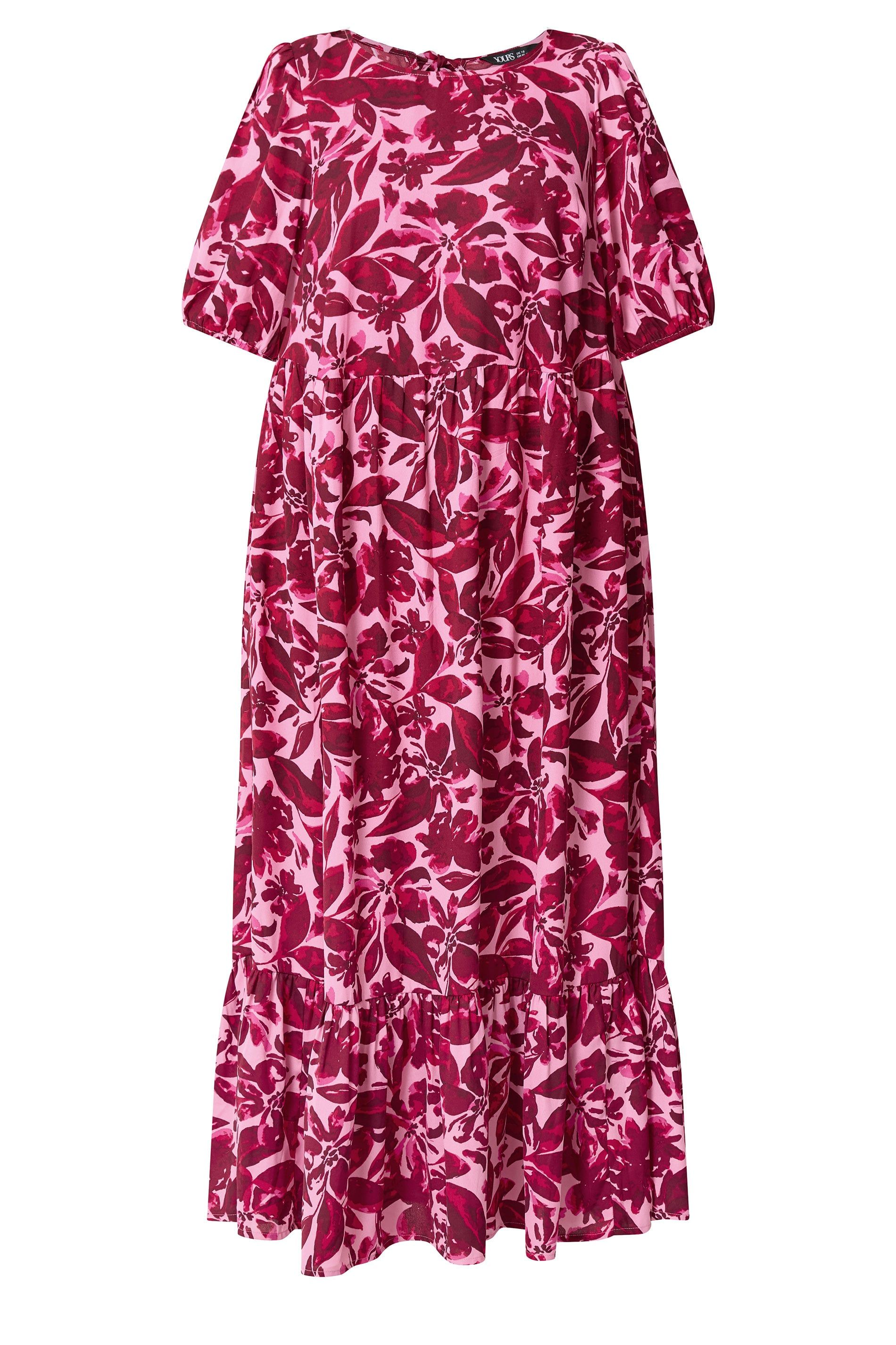 Yours Floral Maxi Smock Dress