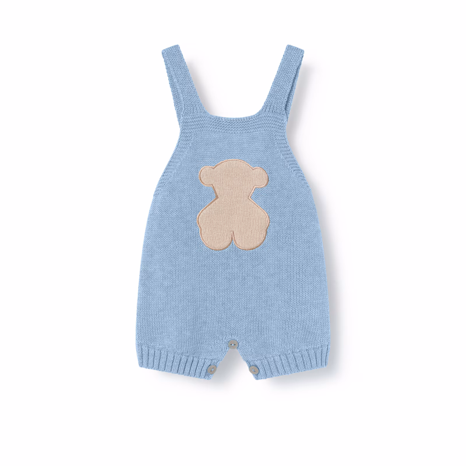 Peto de bebé de recién nacido Tricot celeste