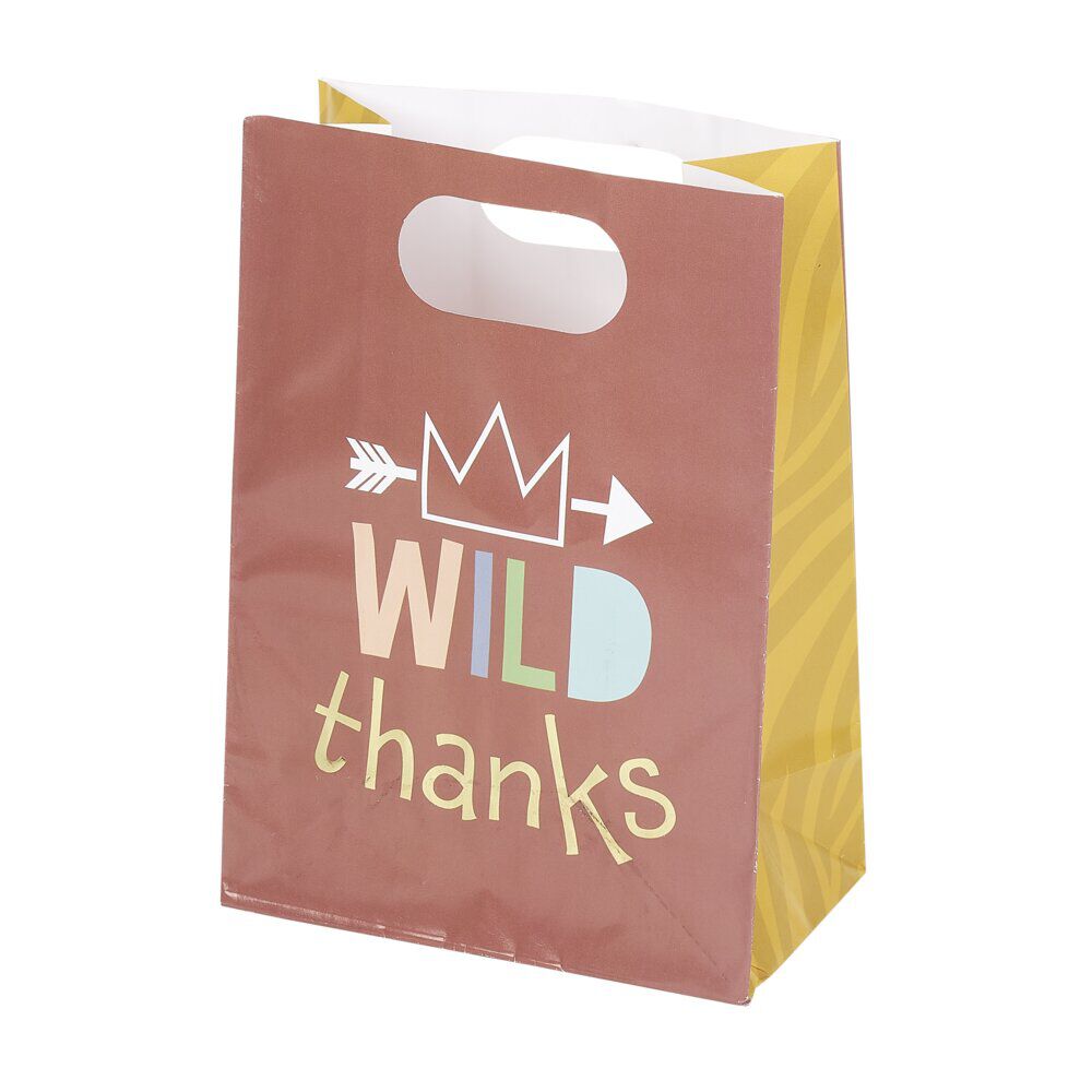 Sac à bonbons pochette thème animaux sauvages x8