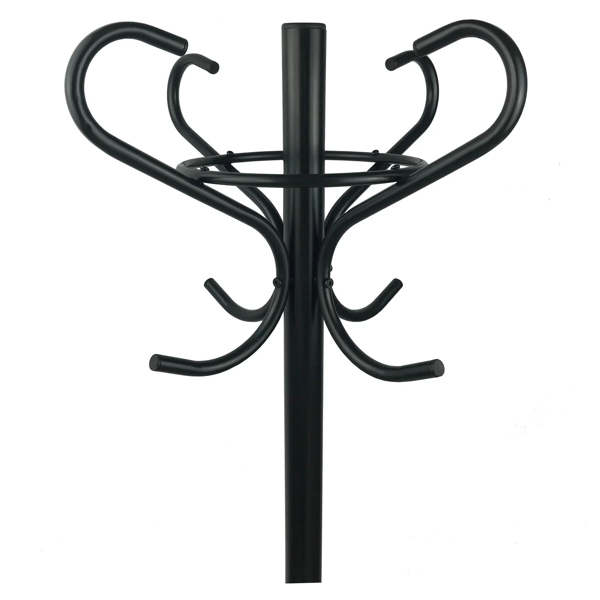 Silverwood Black Gunmetal & Wood Coat Rack