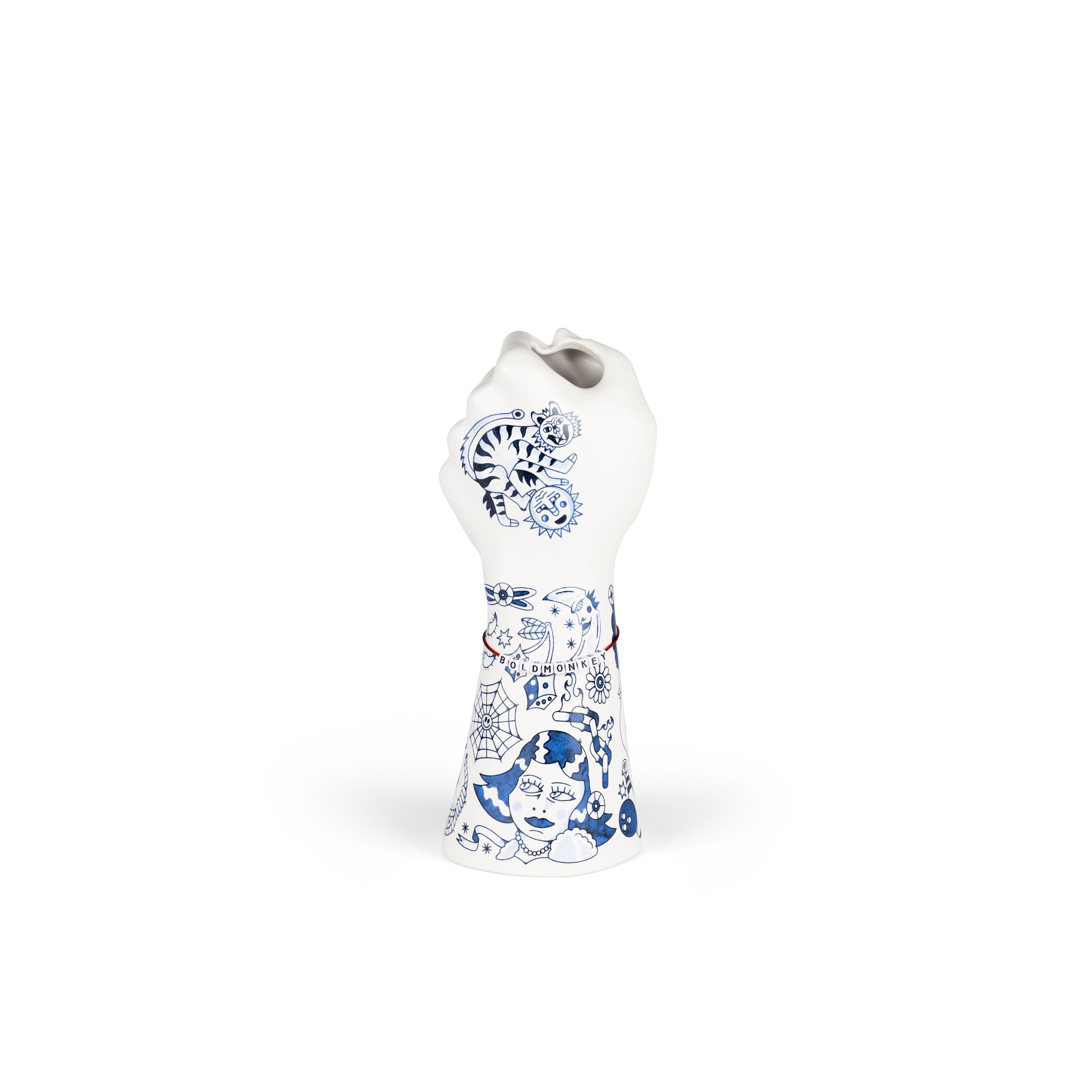 Bold Monkey Liberty Matters vaas blauw