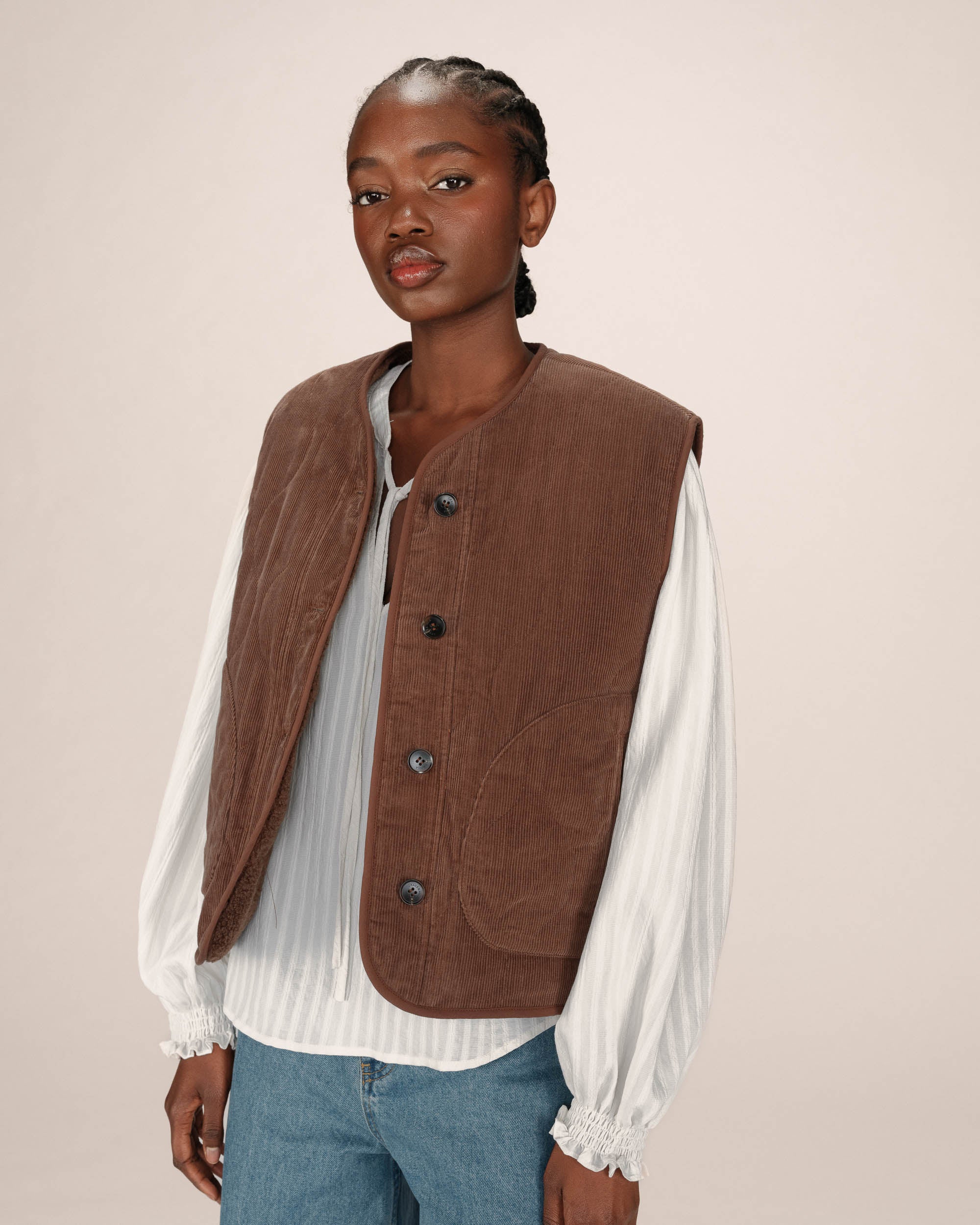 Veste matelassée chocolat Seth