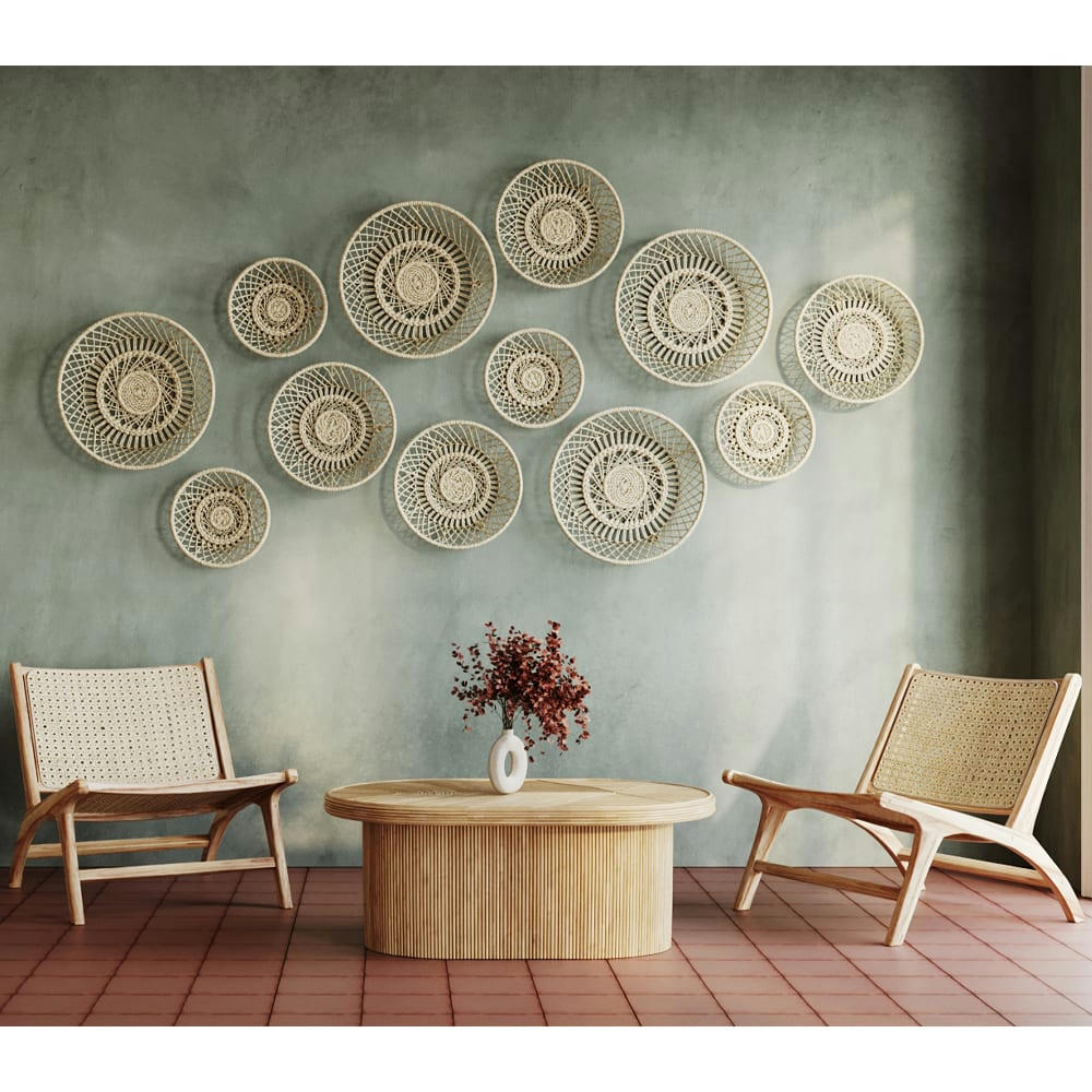 KILKA - Fauteuil en teck et tressage cannage en rotin