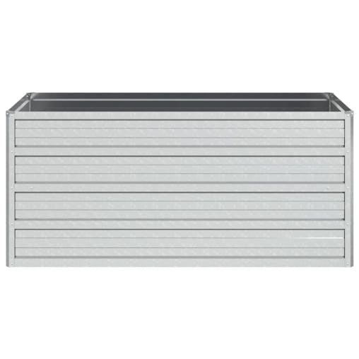 NNEVL Garden Raised Bed 100x40x45 cm Galvanized Steel Silver