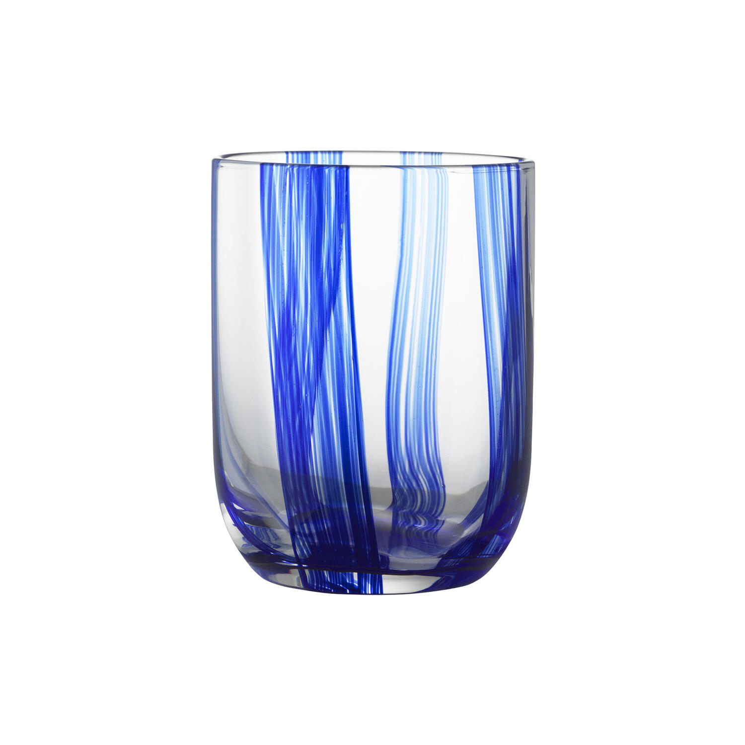 Stripe glas, blue stripes