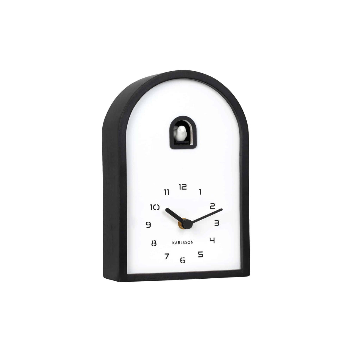 Karlsson wandklok Curva Cuckoo - bruin - 6.4x16.8x24.8cm