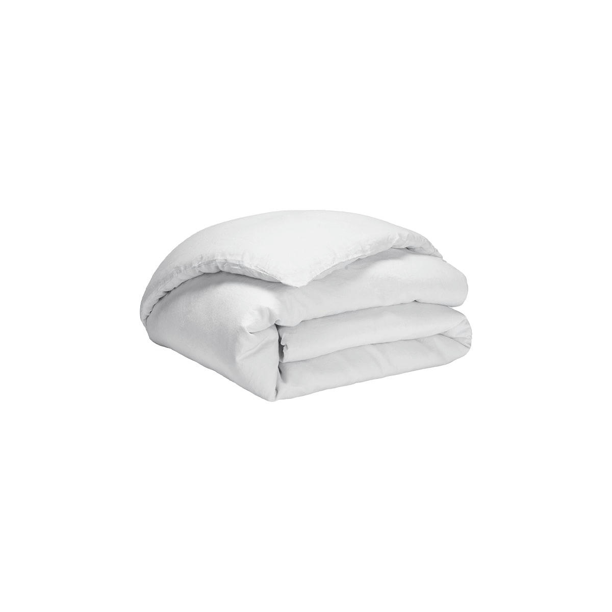 NOUVELLE VAGUE - Housse de couette en lin blanc 260x240