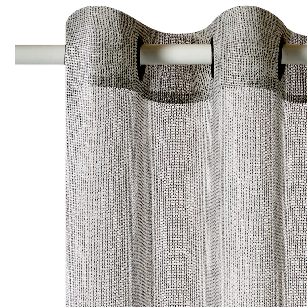 Voilage CHINO coloris gris 140 x 240 cm