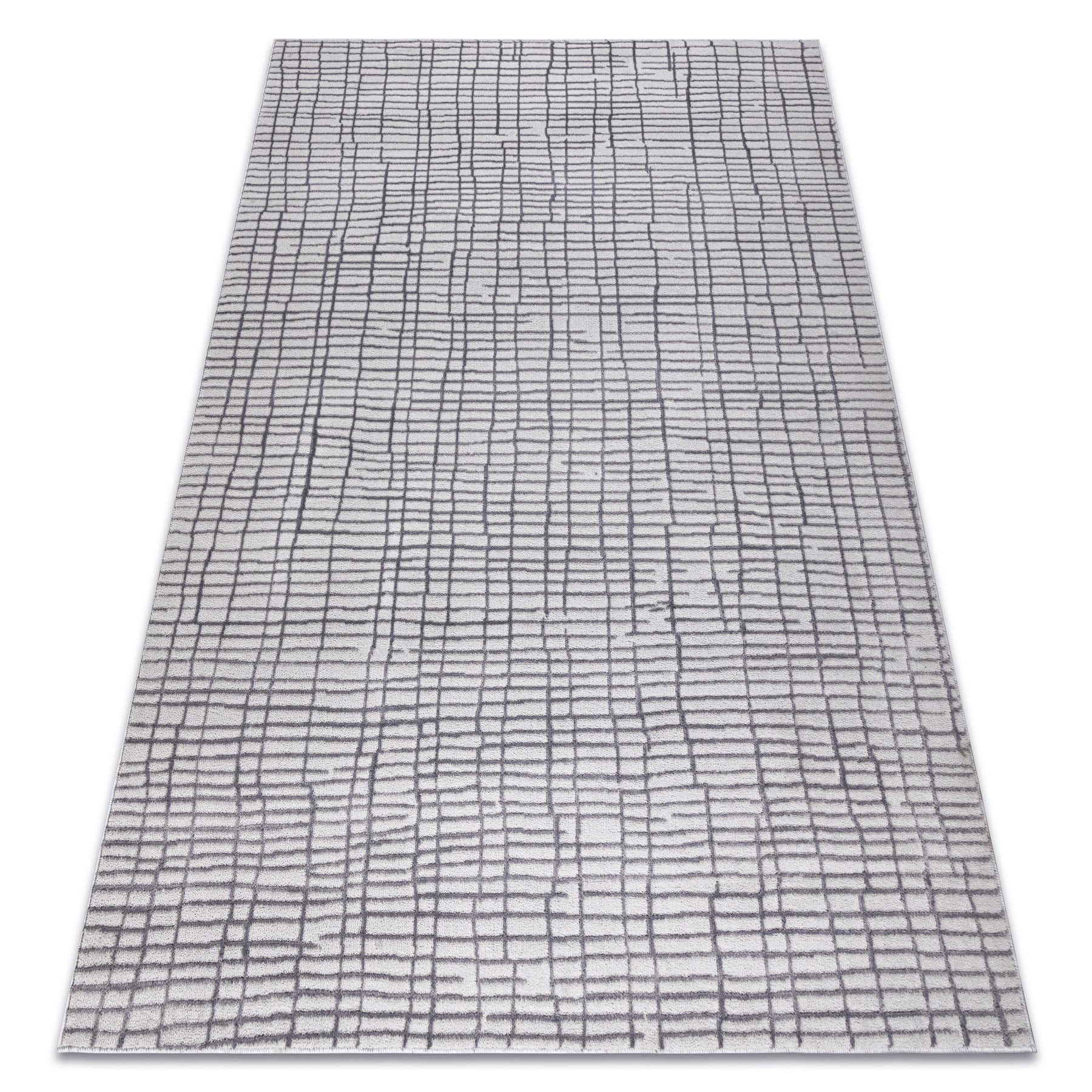 Dywan AURA J1852A szary - Linie, strukturalny, nowoczesny 80x150 cm
