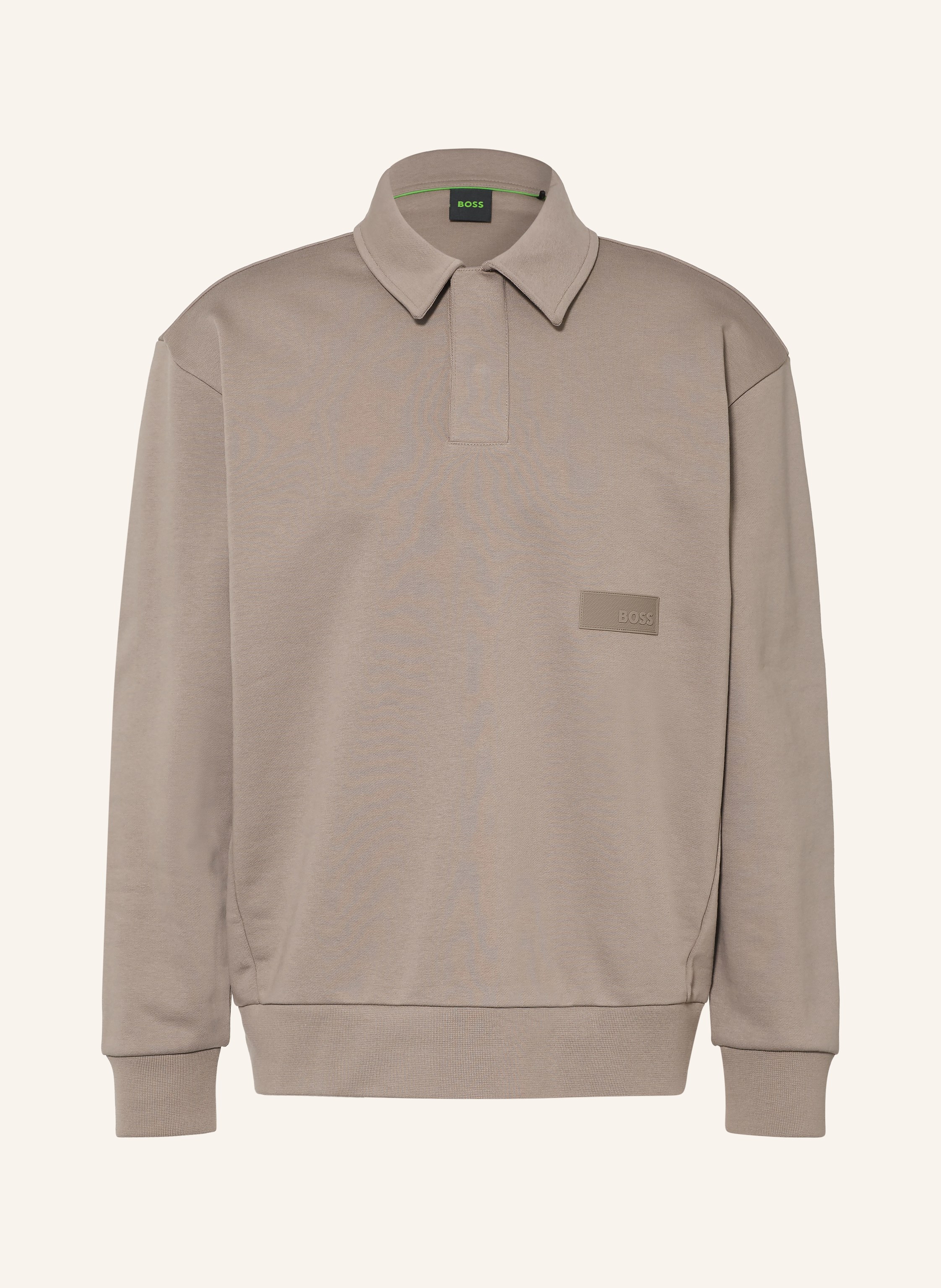 BOSS Sweat-Poloshirt PLACKET