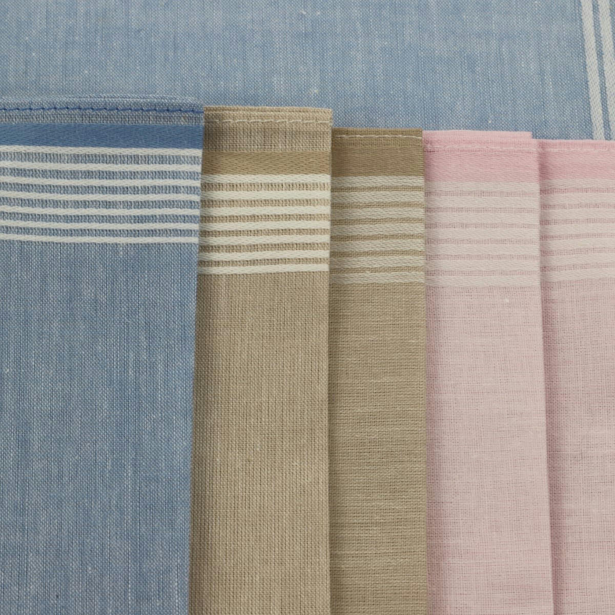 MYA - Lot de 6 mouchoirs en Coton Multicolore