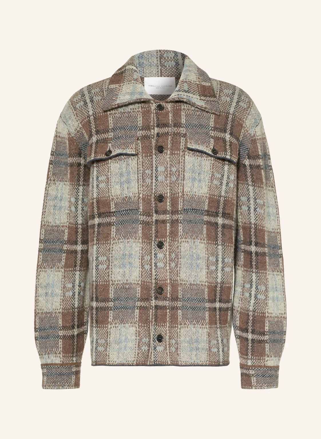 roberto collina Strick-Overshirt mit Alpaka