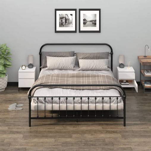 NNEVL Bedside Cabinets 2 pcs White 40x35x50 cm